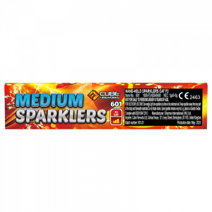 Medium Sparklers 5x 7" Pack By Cube Fireworks