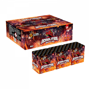 Demolition  Barrage Pack (9pcs) By Cube Fireworks